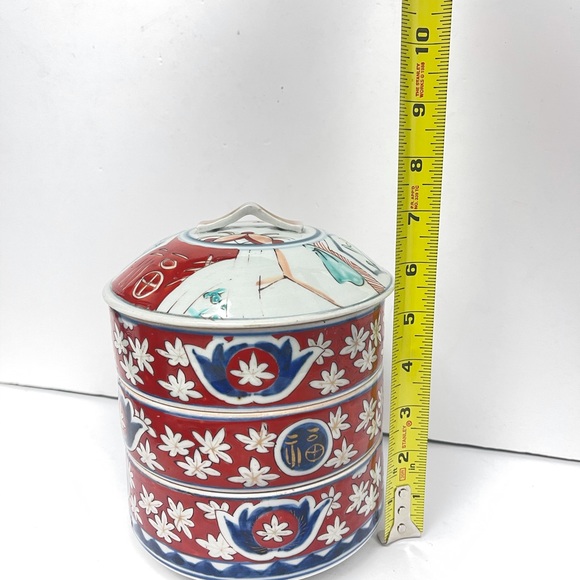 Imari Three tier stacking bowl set / vintage - Picture 5 of 8